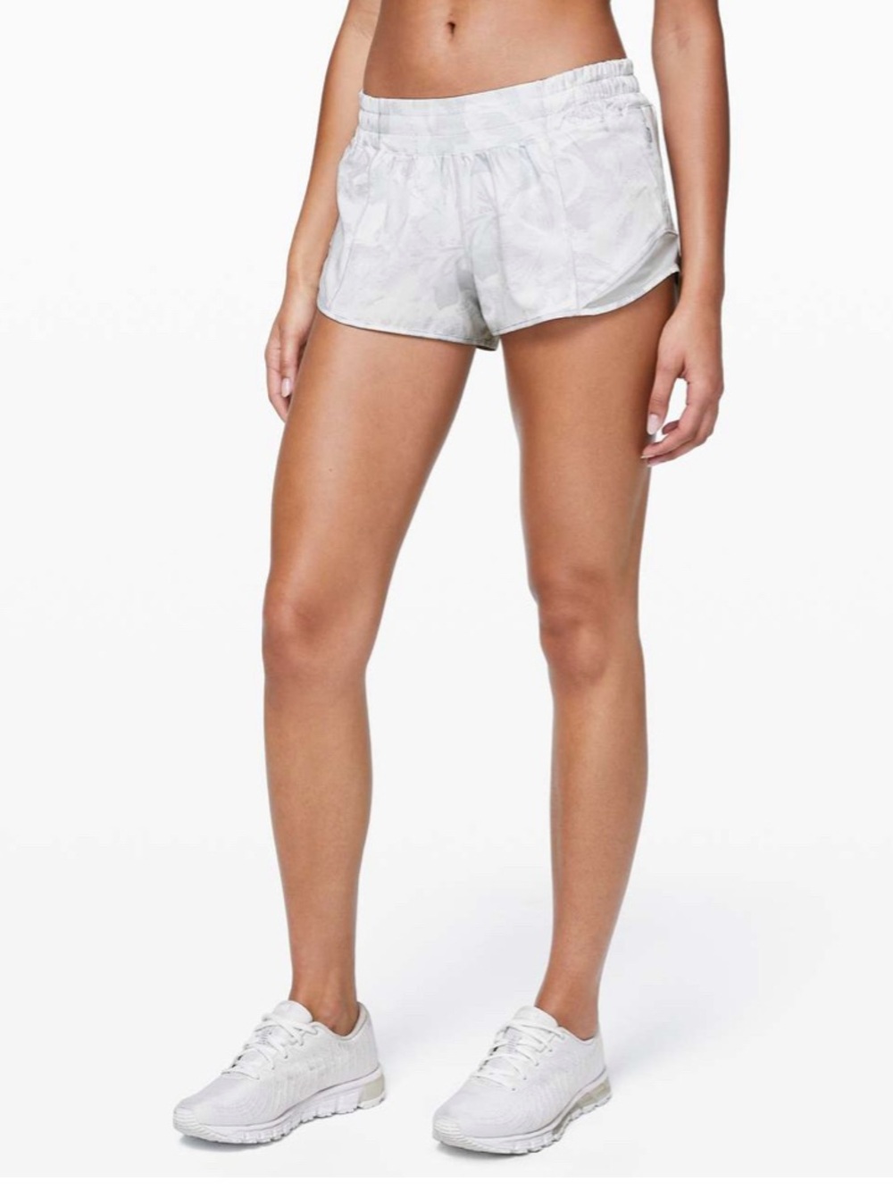 Lululemon Hotty Hot Running Shorts Women’s 8 Brief Lining Tropical Shadow W7AUJR